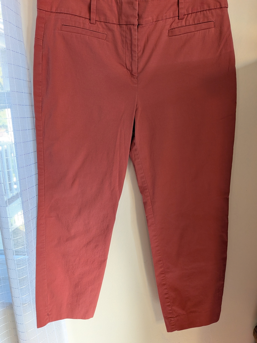 Ann Taylor Cropped Ankle Jeans in Salmon